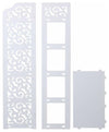 Contemporary Shoe Rack, Wood Plastic Composite With Open Shelves, White, 5-Tier DL Contemporary