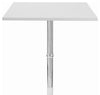 Contemporary Square Bistro Table with White Satin Finish Wooden Table Top DL Contemporary