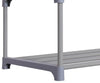 Contemporary Stackable Shoe Stand, Metal, 4-Tier Perfect for Space-Saving, Grey DL Contemporary