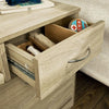 Contemporary Storage Bench, Wood With Shoe Rack, Drawer and Cushioned Seat DL Contemporary