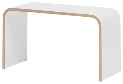 Contemporary Stylish Bench, Solid Beech Wood, Perfect for Any Place, White DL Contemporary