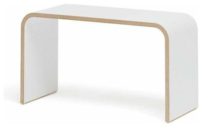Contemporary Stylish Bench, Solid Beech Wood, Perfect for Any Place, White DL Contemporary
