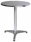 Contemporary Stylish Bistro Bar Table in Aluminium, Simple Rounded Design DL Contemporary