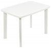 Contemporary Stylish Folding Table, White Plastic, Perfect for Easy Storage DL Contemporary