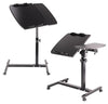 Contemporary Stylish Laptop Stand, Steel Frame, MDF Adjustable Tabletop, Black DL Contemporary