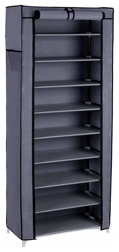 Contemporary Stylish Shoe Storage Rack in Waterproof Fabric with 10 Tiers DL Contemporary