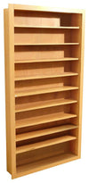Contemporary Stylish Storage Unit in Beech Finish Particle Board with 10 Shelves DL Contemporary