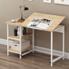 Contemporary Stylish Table Desk, MDF With Metal Frame, Perfect for any Work DL Contemporary