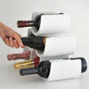 Contemporary Stylish Wine Rack, Thermoplastic Resin, 6-Bottle Capacity, White DL Contemporary