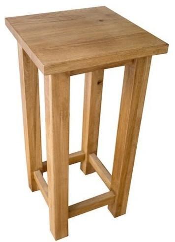 Contemporary Tall Side End Table in Oak Wood With Slim Design DL Contemporary