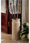 Contemporary Umbrella Stand in Natural Solid Marble, Round Elegant Design DL Contemporary