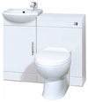 Contemporary Vanity Unit Bathroom With Compact Basin and Back To Wall Toilet DL Contemporary