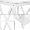 Contemporary White Side End Table With 2 Open Shelves DL Contemporary
