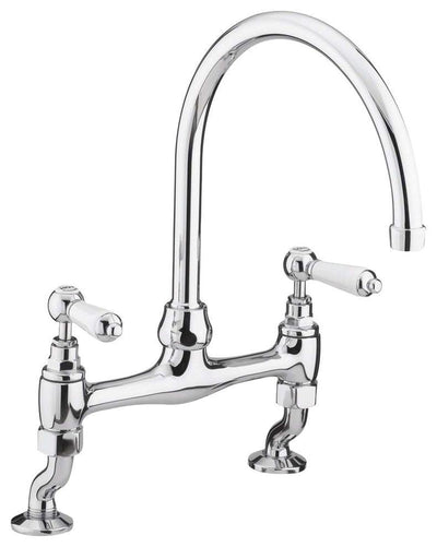 Deck Sink Mixer With Dual Control Lever Handles for Both Low and High Pressure DL Modern