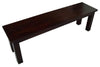 Dining Bench in Dark Brown Finished Solid Mango Wood, Contemporary Design DL Contemporary