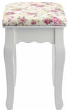 Dressing Table Stool, Solid Wood Legs and Soft Padded Cushion DL Modern