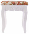 Dressing Table Stool, Solid Wood Legs and Soft Padded Cushion DL Modern