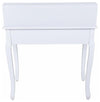 Dressing Table, White Finished MDF With 2-Large and 2-Small Storage Drawers DL Modern