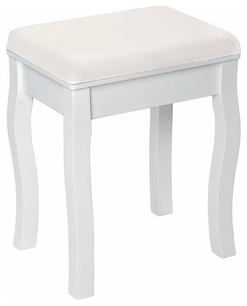 White 2024 cushion stool