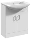 Floor Standing Vanity Unit, MDF With White Ceramic Basin, Single Tap Hole DL Modern