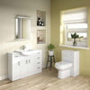 Floor Standing Vanity Unit, MDF With White Ceramic Basin, Single Tap Hole DL Modern