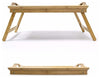 Folding Serving Tray, Natural Bamboo Wood, Perfect for Breakfast, Bed DL Traditional
