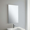 Frameless Bathroom Mirror, Rectangle Shaped With Smooth Edges, Traditional Style DL Traditional