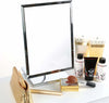 Free Standing Mirror, Large Rectangle Shaped, Adjustable With Chrome Finish DL Contemporary