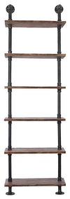 Industrial Display Storage Unit, Pine Wood With Iron Frame, 6-Compartment DL Industrial