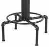Industrial Round Swivel Bar Table With Metal Frame, Wood Top, Adjustable Height DL Industrial