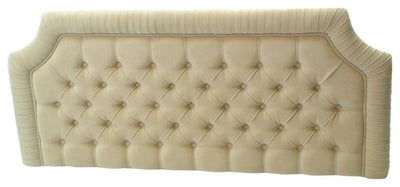 Kingsize Headboard, Champagne Finished Chenille Fabric, Contemporary Style DL Contemporary