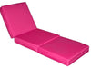 Large Cube Sofa Bed Upholstered, Soft Fabric, Pink DL Contemporary