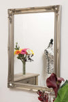 Large Mirror With French Style Frame, Traditional Design With Antique Look DL Traditional