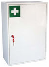 Medical Storage Cabinet, Gloss Painted Metal With Lockable Door and Shelves