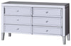 Mirrored Chest of Drawers With MDF Frame With 6 Large Drawers DL Modern