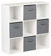 Modern 4-Drawer and Storage Cabinet, Painted MDF, Grey DL Modern