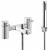 Modern Basin Sink Mixer Tap with Bath Filler Shower with 1/4 Turn Ceramic Disc DL Modern