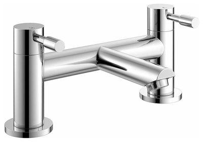 Modern Basin Sink Mixer Tap with Bath Filler Tap Set, Chrome Plated Finish DL Modern