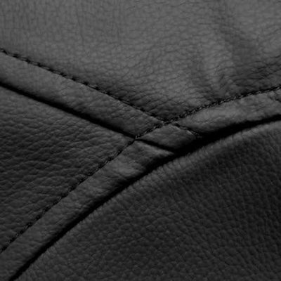 Modern Bean Bag Upholstered, Faux Leather, Extra Large, Black DL Modern