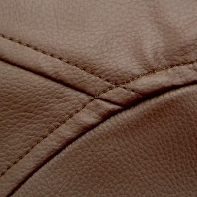 Modern Bean Bag Upholstered, Faux Leather, Extra Large, Brown DL Modern