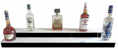 Modern Bottles Display Stand, Black-White Acrylic With Remote Controller DL Modern