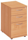 Modern Chest of Drawers, Solid Wood With 3-Drawer and 4-Castor Wheel, Beech DL Modern