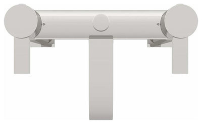 Modern Curved Bath Filler Mixer Shower Tap, Deck Mount, Chrome Solid Brass DL Modern