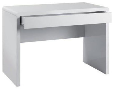 Modern Desk, White High Gloss Finished MDF With 1-Storage Drawers DL Modern