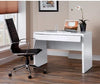 Modern Desk, White High Gloss Finished MDF With 1-Storage Drawers DL Modern