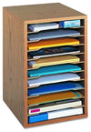 Modern DeskTop Storage Unit in Fiberboard-Hardboard with 10 removable Shelves DL Modern