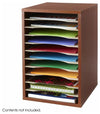 Modern DeskTop Storage Unit in Fiberboard-Hardboard with 10 removable Shelves DL Modern