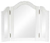 Modern Dressing Table Mirror, White Finished MDF Frame DL Modern