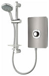 Modern Electric Shower, Gun Metal Effect, Shower Head With 5 Spray Patterns DL Modern