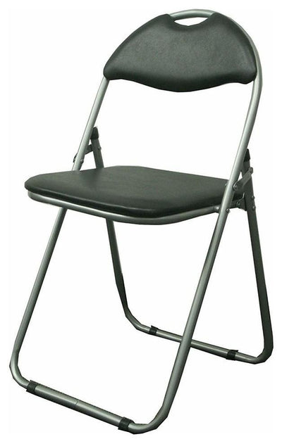 Modern Foldable Dining Chair, Steel Metal Construction With Padded Seat DL Modern